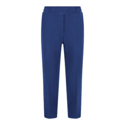 Broek met elastische band | indigo