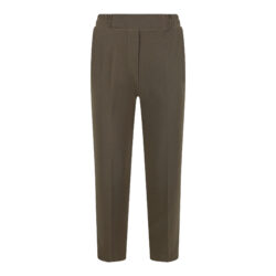 Broek met elastische band | bronze