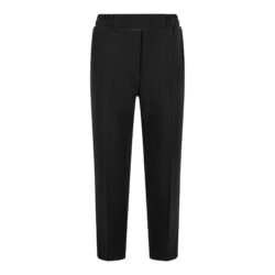 Broek met elastische band | zwart