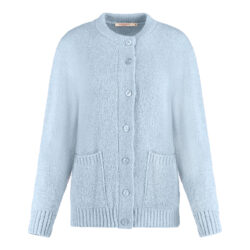 Gilet bouclet met zakken | indigo