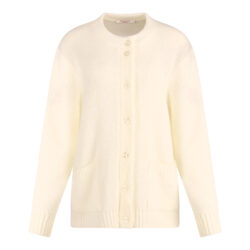 Gilet bouclet met zakken | écru