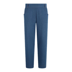 Broek jeans look met elastische band | midden jeans